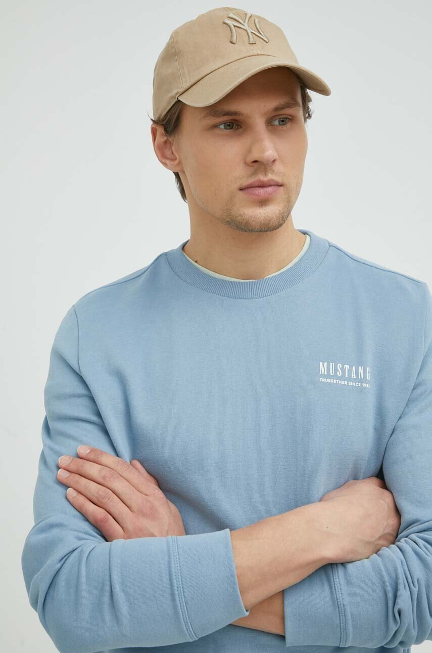 Mustang Памучен суичър Style Ben Crewneck - Pepit.bg