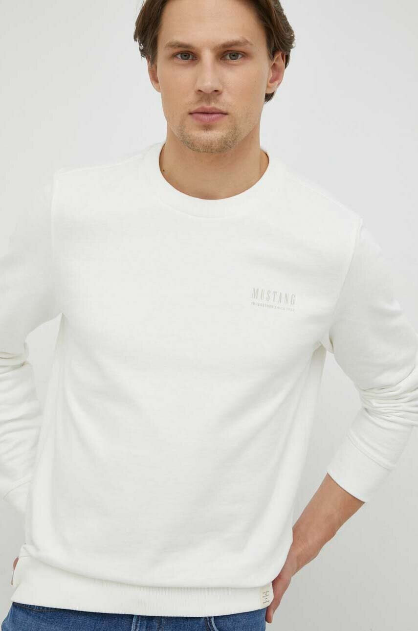 Mustang Памучен суичър Style Ben Crewneck - Pepit.bg