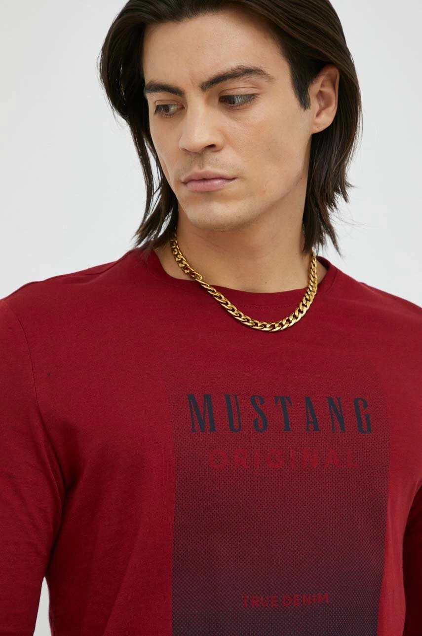 Mustang Памучна блуза с дълги ръкави - Pepit.bg