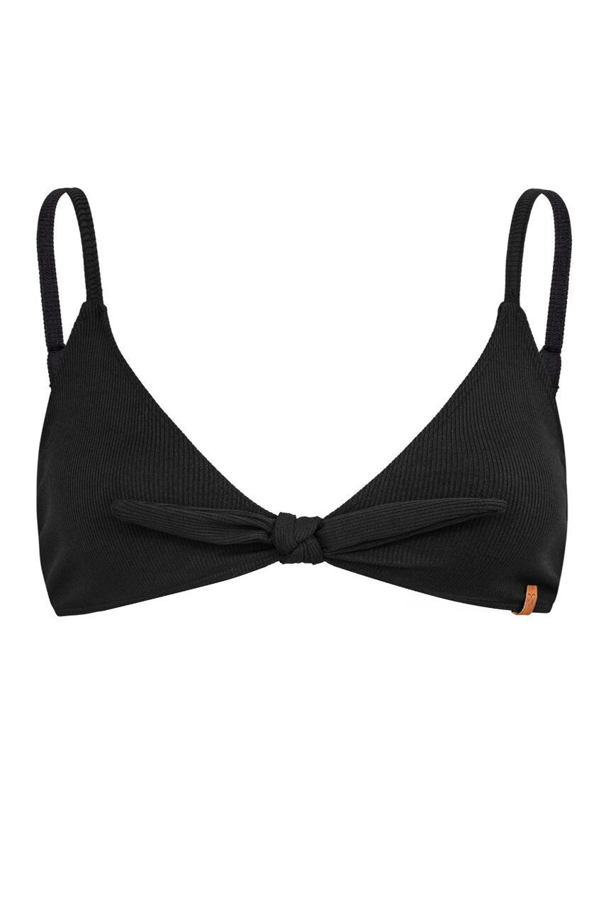 Muuv. Горнище на бански MUUV Ribbon Bralette в черно с мека чашка - Pepit.bg