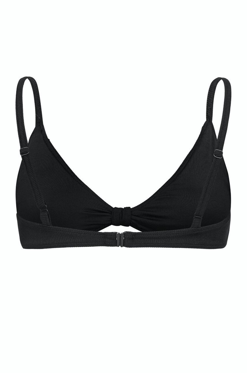 Muuv. Горнище на бански MUUV Ribbon Bralette в черно с мека чашка - Pepit.bg