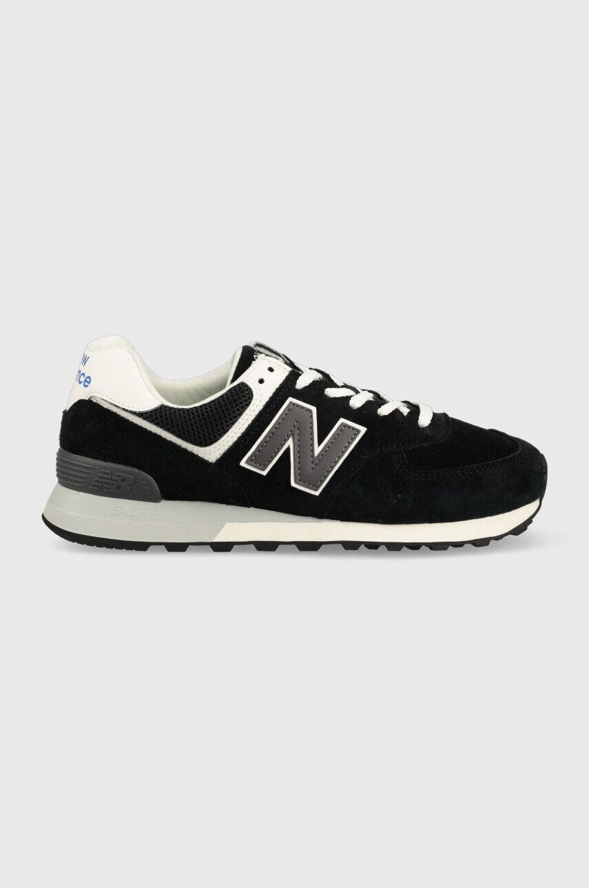 New Balance Кожени маратонки U574bk2 в черно - Pepit.bg