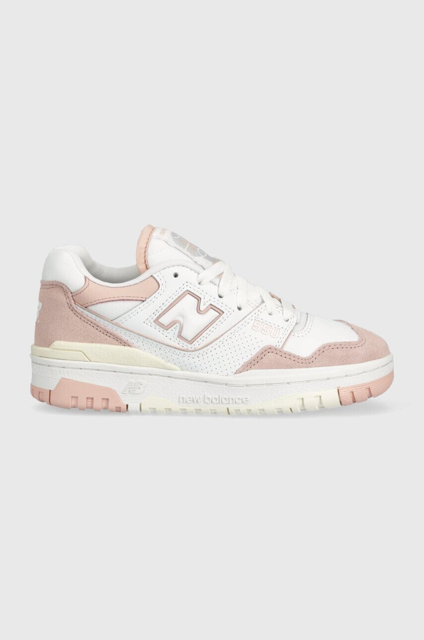 New Balance Кожени маратонки BBW550CD в розово - Pepit.bg