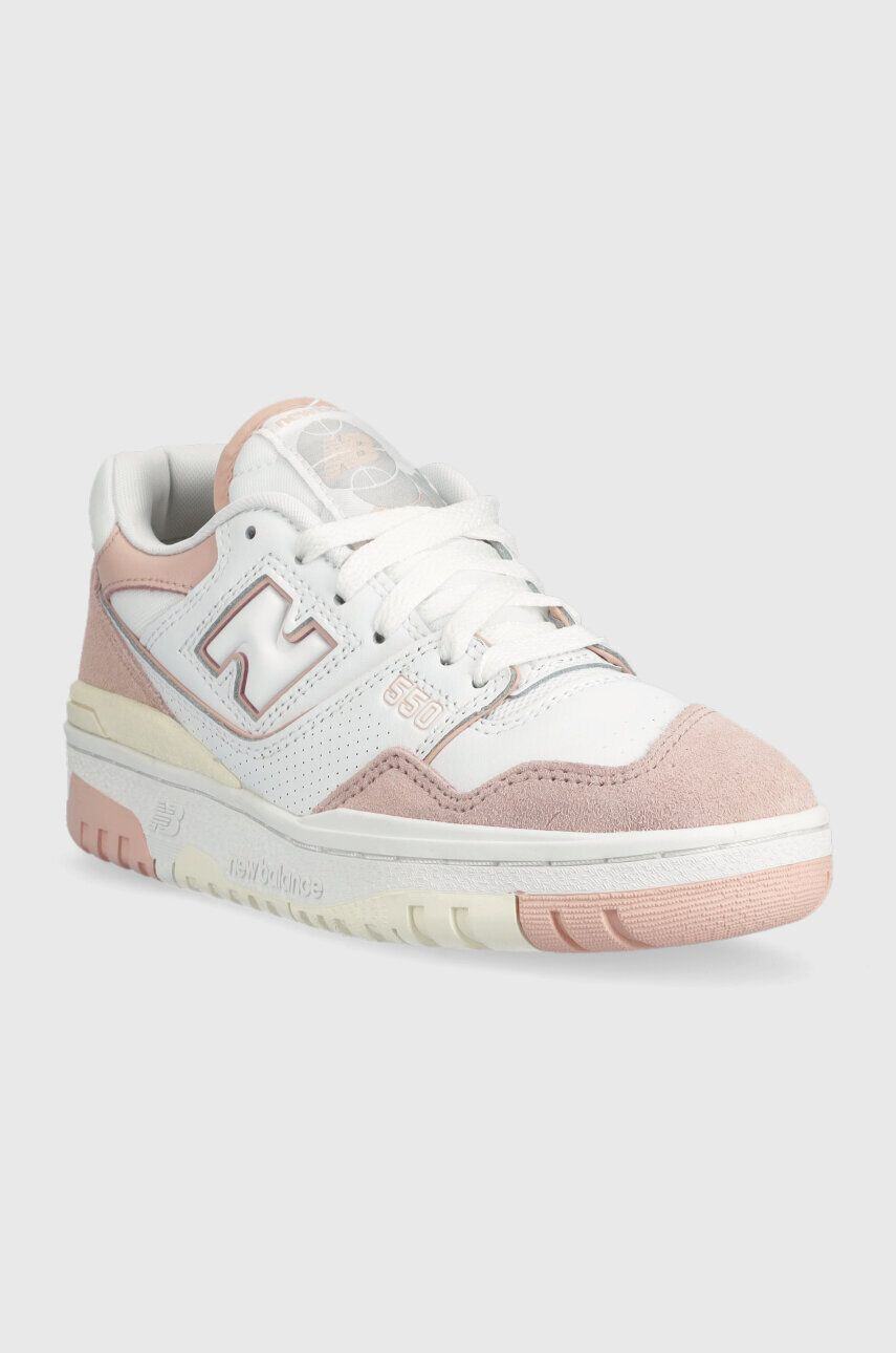 New Balance Кожени маратонки BBW550CD в розово - Pepit.bg