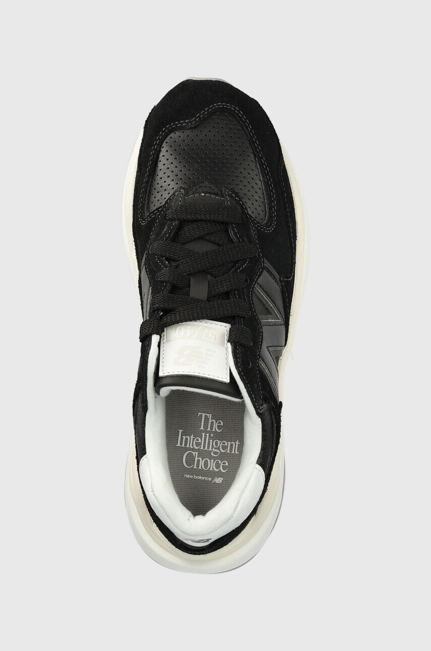 New Balance Кожени маратонки M5740slb в черно - Pepit.bg