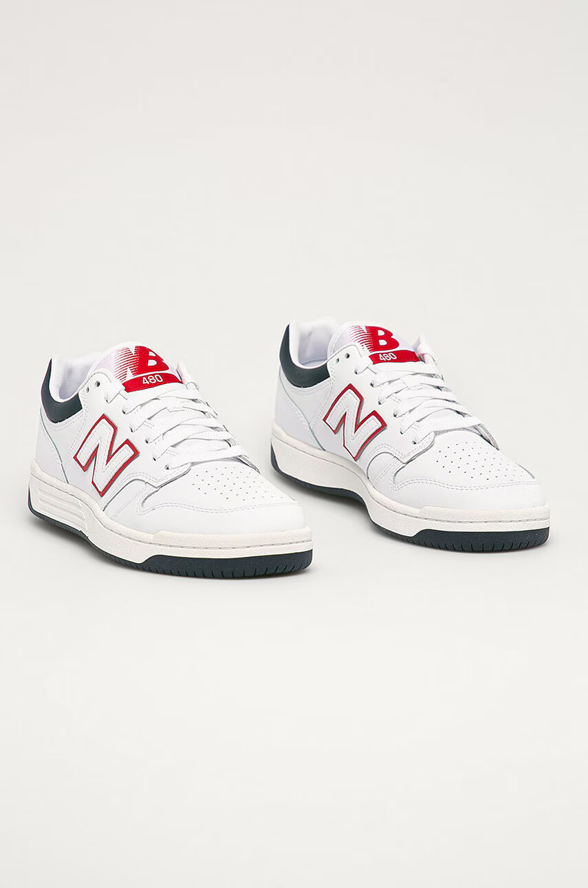 New Balance Кожени обувки BB480LWG - Pepit.bg
