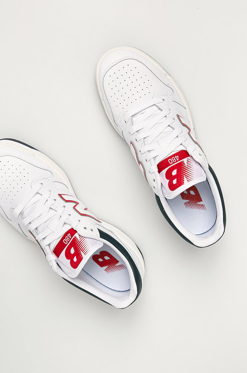New Balance Кожени обувки BB480LWG - Pepit.bg