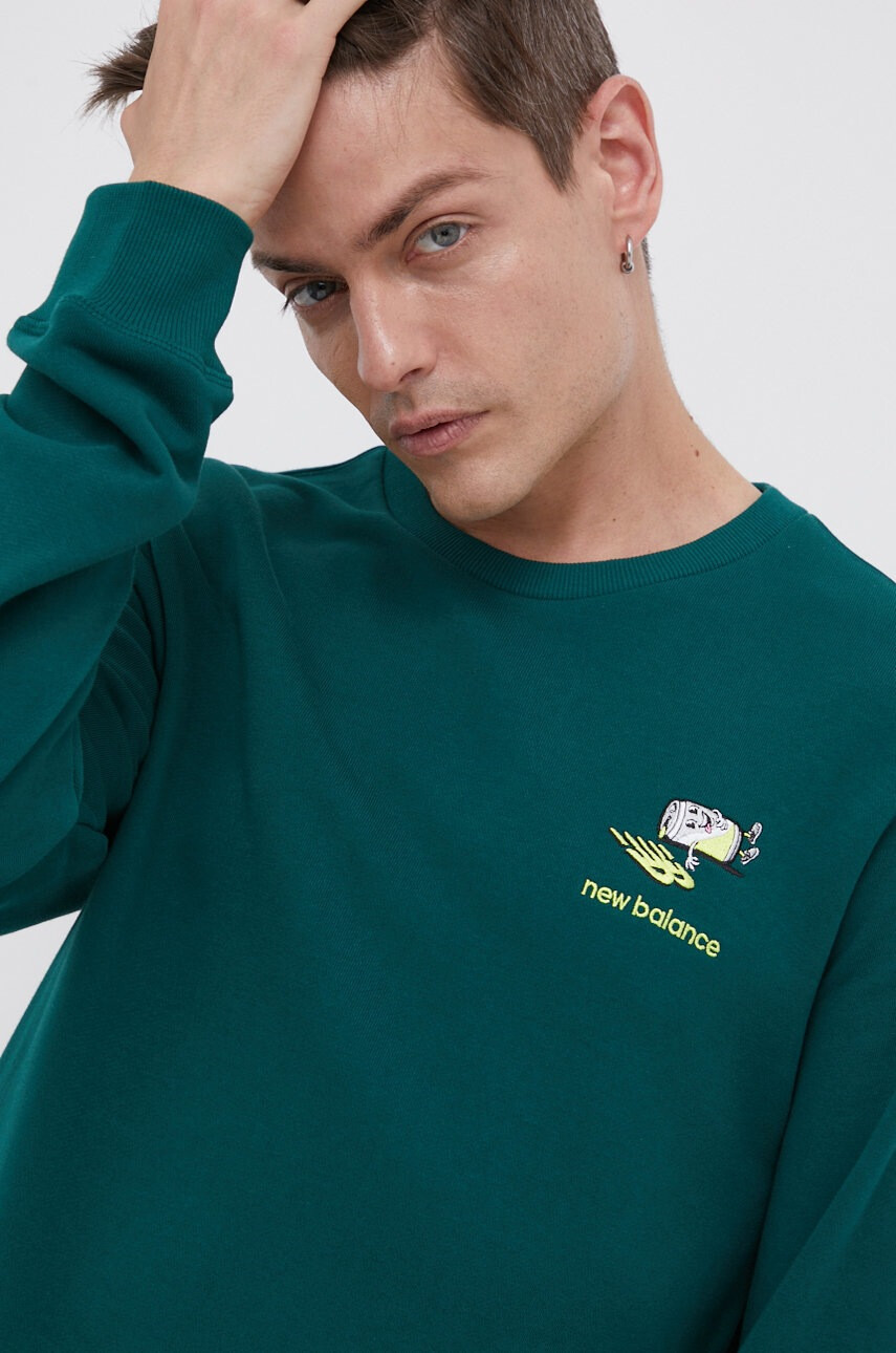 New Balance Памучен суичър - Pepit.bg