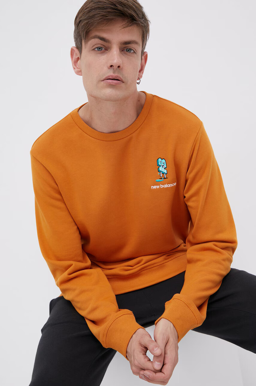 New Balance Памучен суичър - Pepit.bg