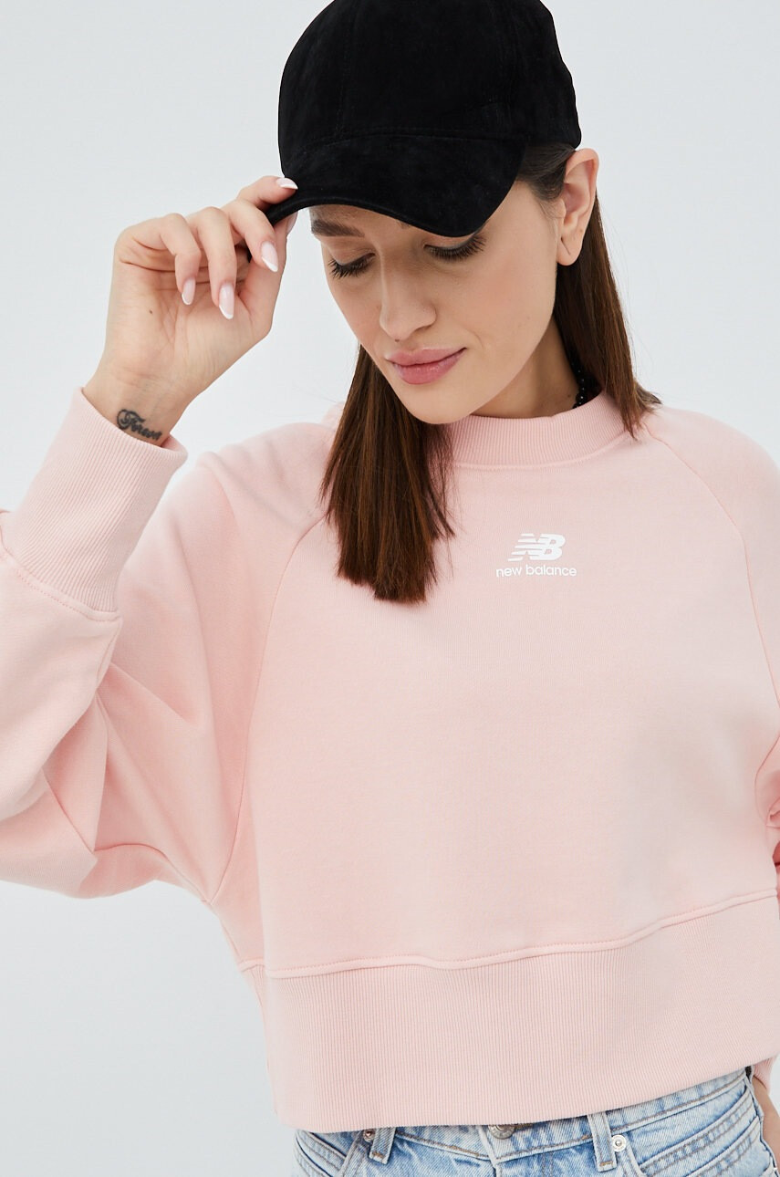 New Balance Памучен суичър WT21554PIE - Pepit.bg
