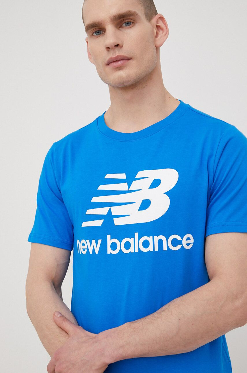 New Balance Памучна тениска MT01575SBU - Pepit.bg