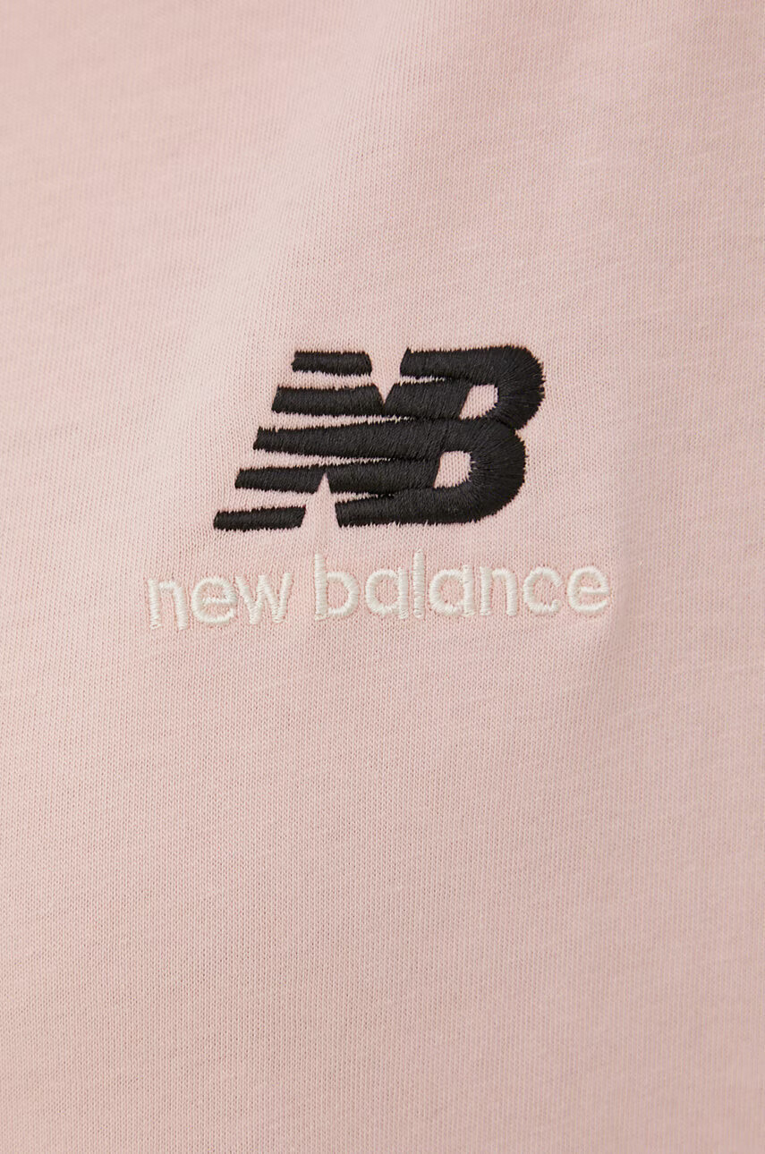 New Balance Памучна тениска UT21503PIE в розово - Pepit.bg