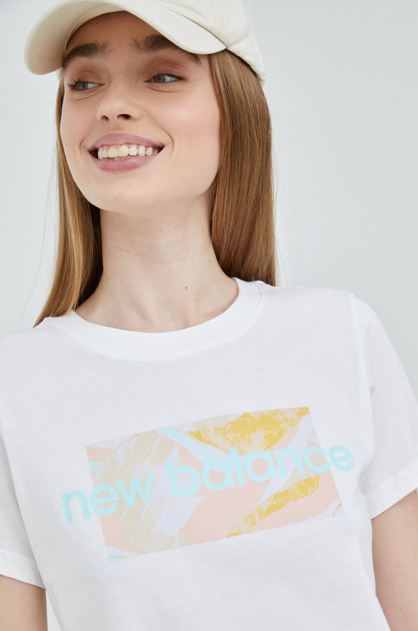 New Balance Памучна тениска WT21555WT - Pepit.bg