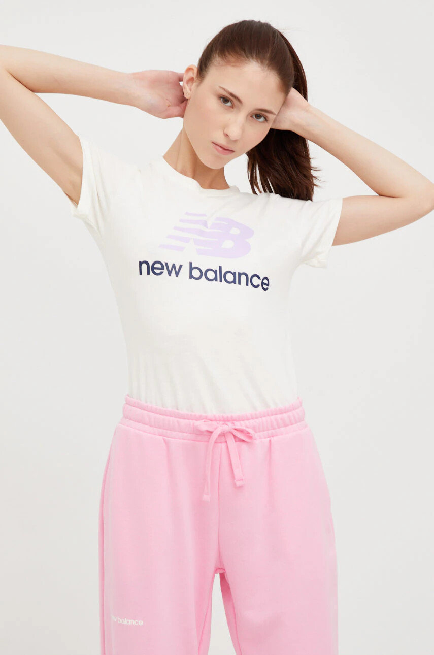 New Balance Памучна тениска Wt91546mlt - Pepit.bg
