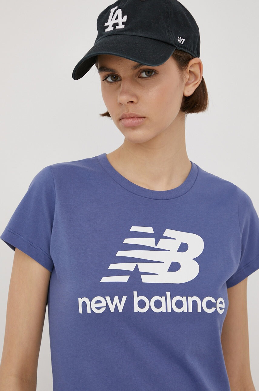 New Balance Памучна тениска WT91546NSY - Pepit.bg