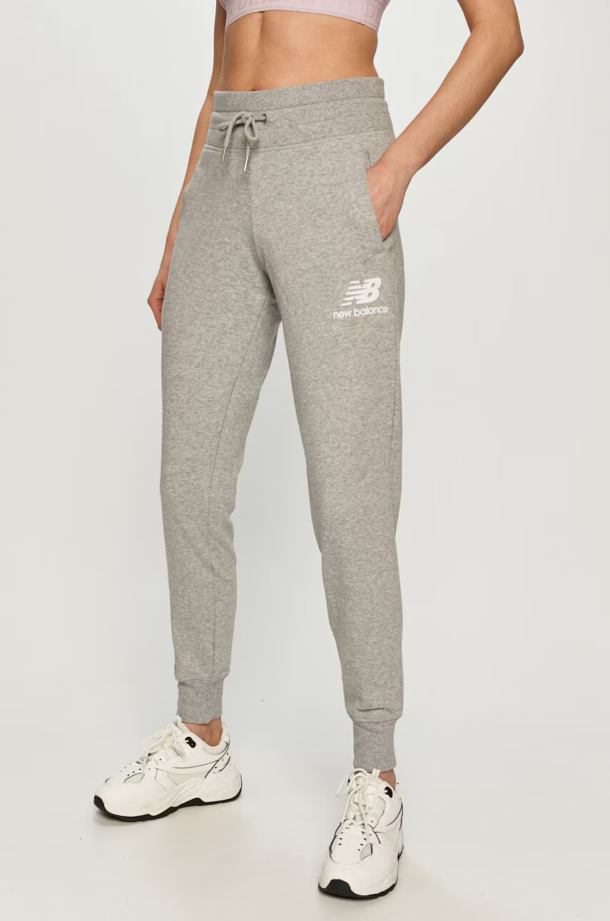 New Balance Панталон WP03530AG дамски в меланж на сиво - Pepit.bg
