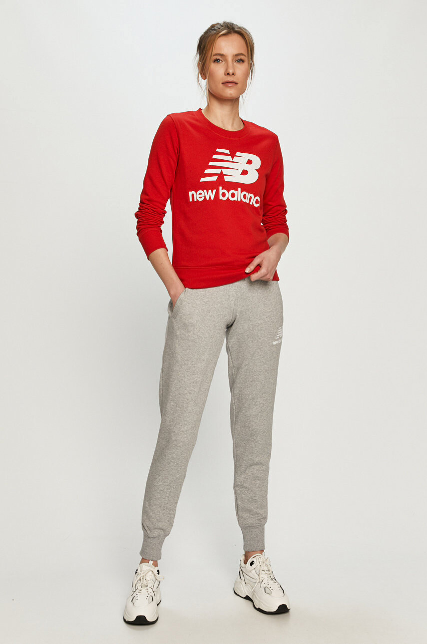 New Balance Панталон WP03530AG дамски в меланж на сиво - Pepit.bg