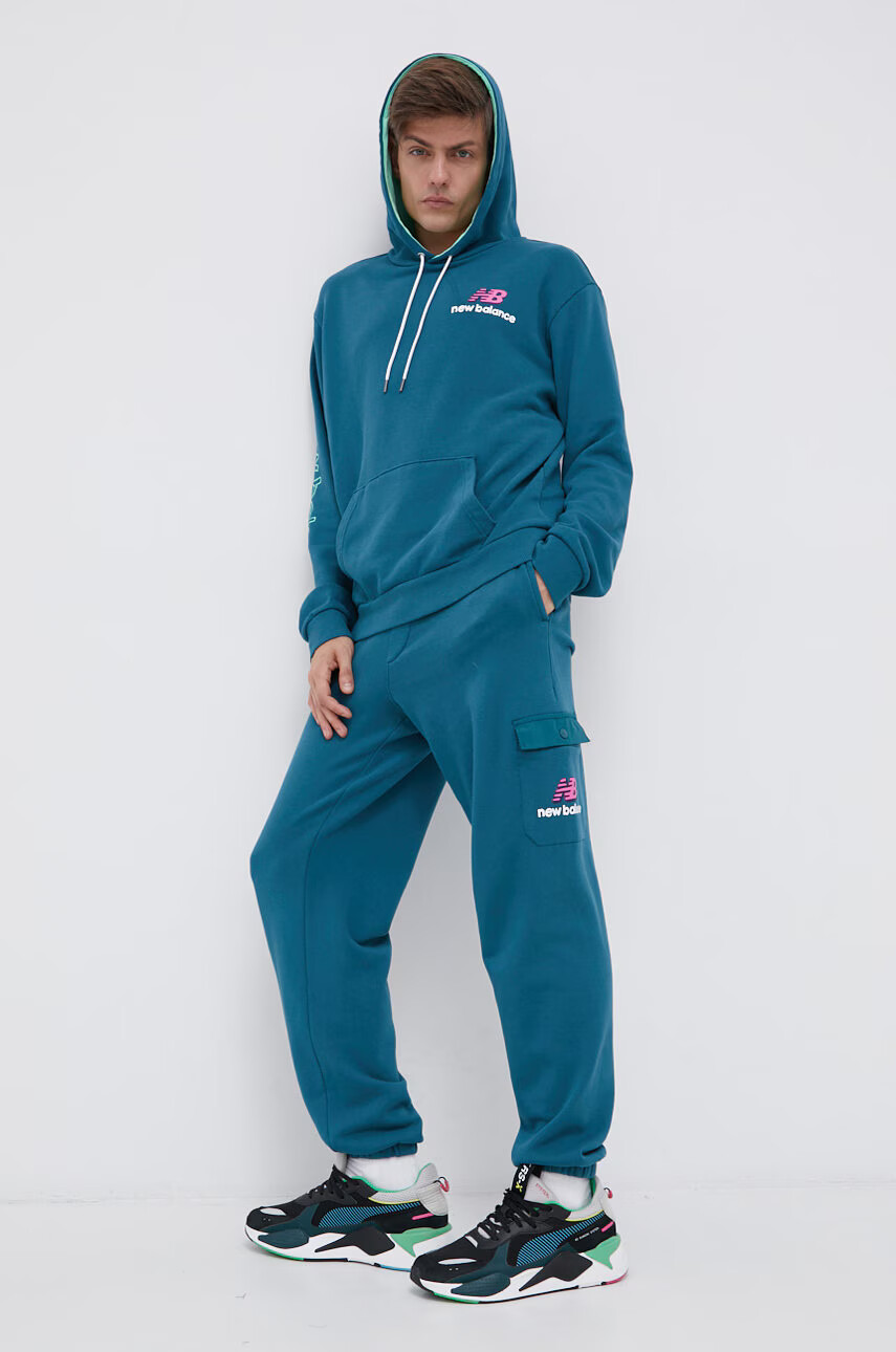 New Balance Панталон MP13552MTL мъжки с принт - Pepit.bg