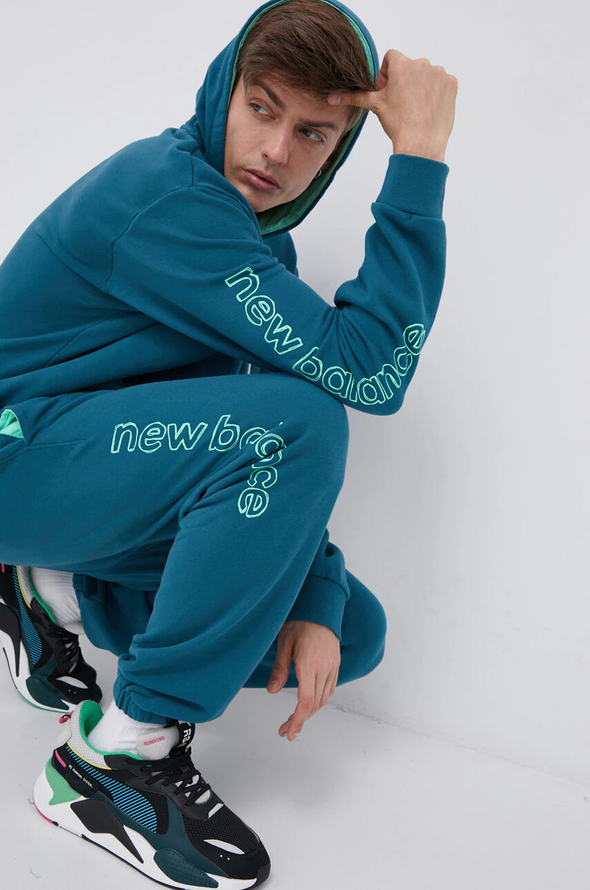 New Balance Панталон MP13552MTL мъжки с принт - Pepit.bg