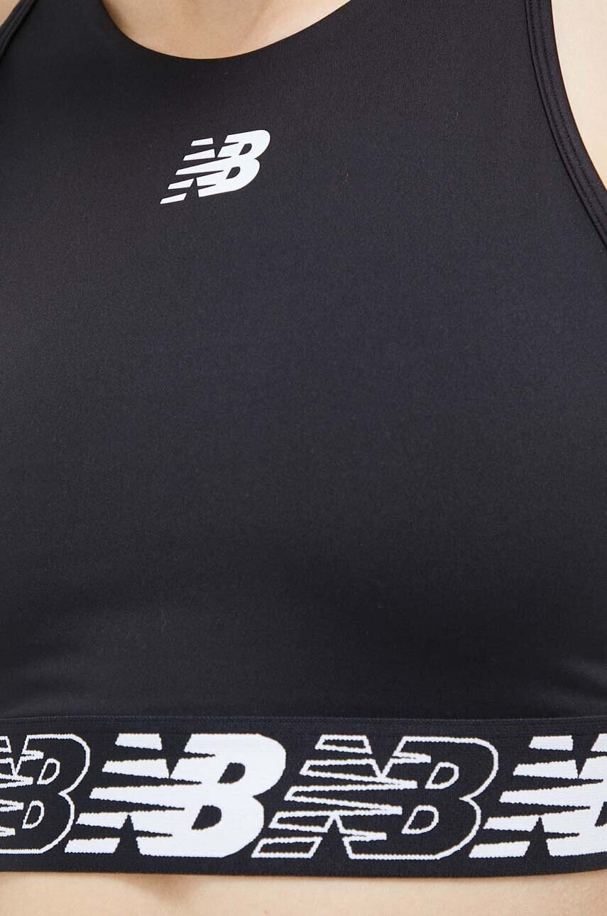 New Balance Спортен сутиен Relentless в черно - Pepit.bg