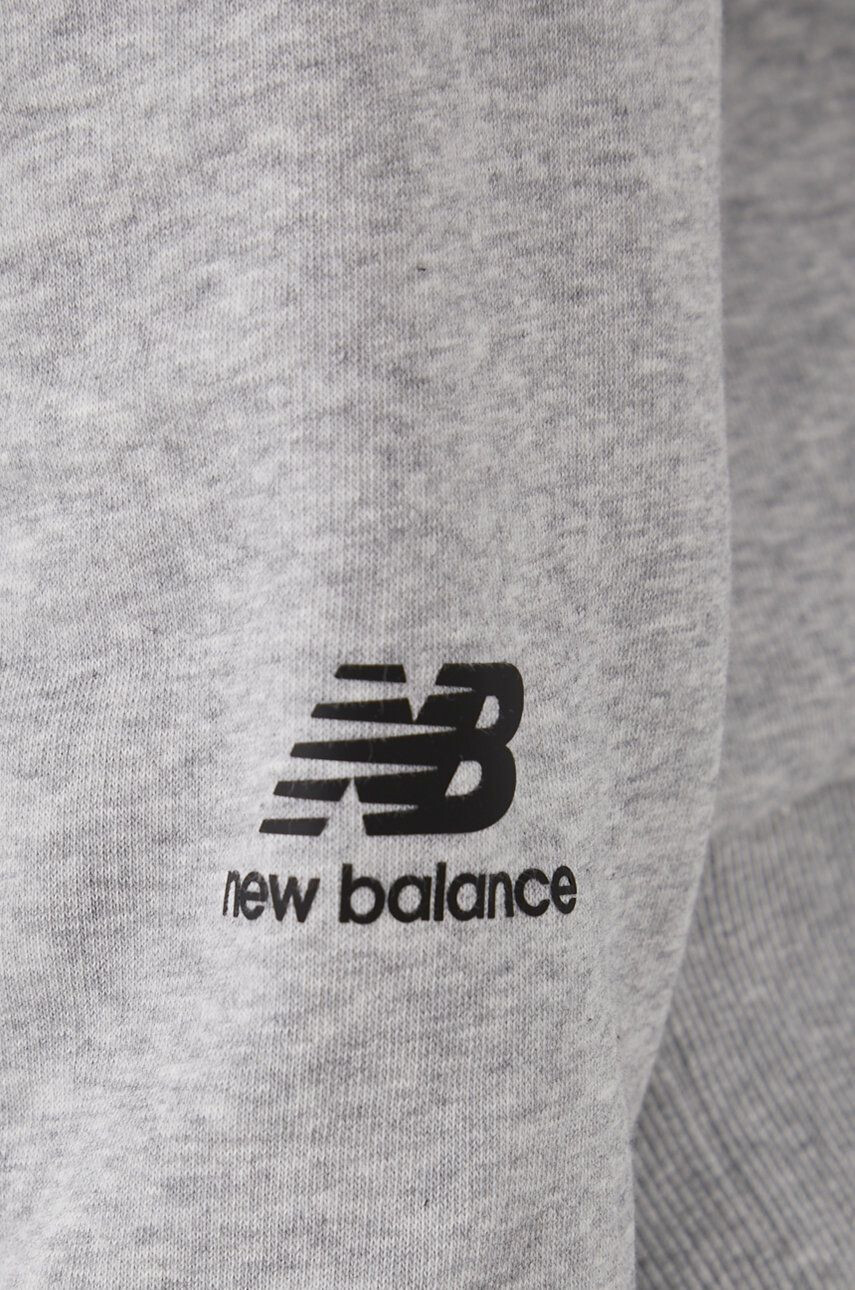 New Balance Суичър MT21513AG мъжка в сиво меланж на - Pepit.bg