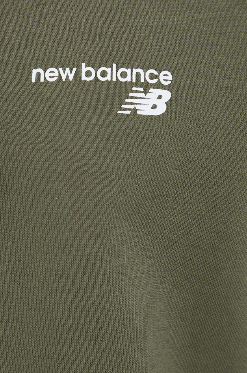 New Balance Суичър в зелено с изчистен дизайн - Pepit.bg