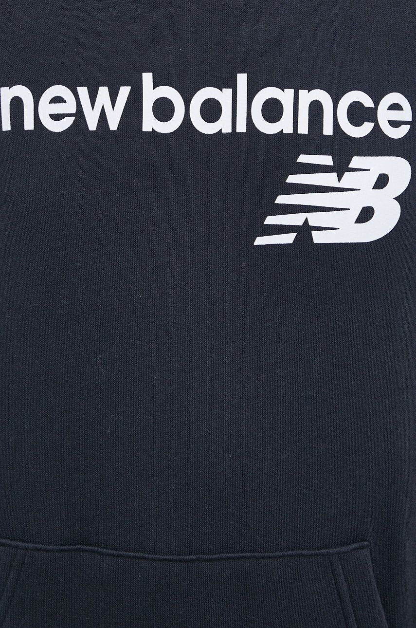 New Balance Суичър WT03810BK дамски в черно с изчистен дизайн - Pepit.bg