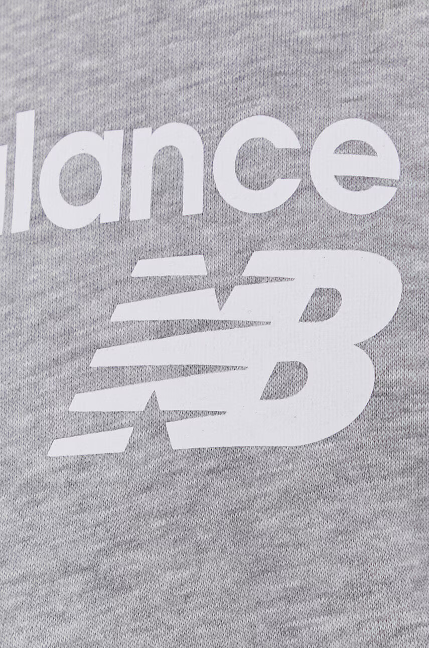 New Balance Суичър WT03811AG дамски в сиво с принт - Pepit.bg