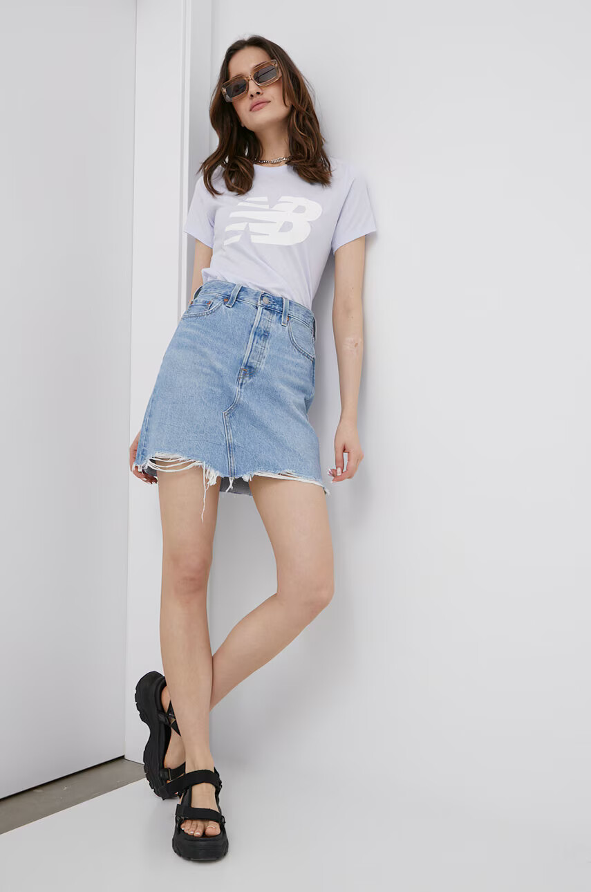 New Balance Тениска WT03816SIY дамски в лилаво - Pepit.bg