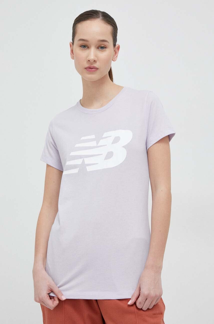 New Balance Тениска в лилаво - Pepit.bg