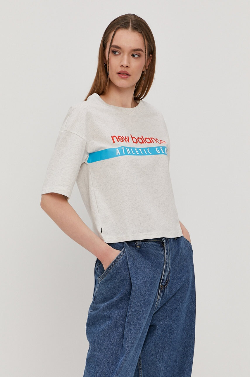 New Balance Тениска в сиво - Pepit.bg