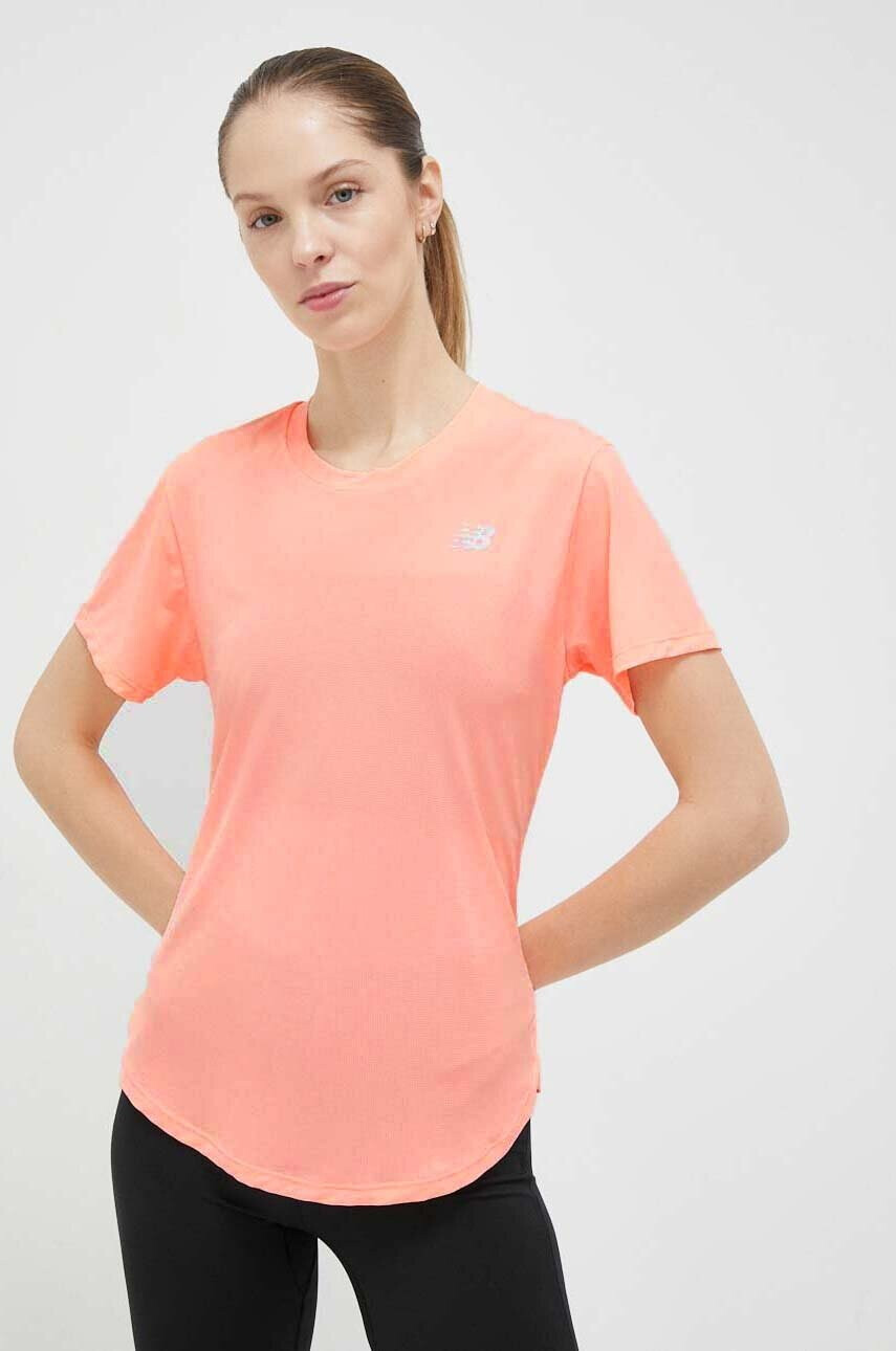 New Balance Тениска за бягане Accelerate в оранжево - Pepit.bg