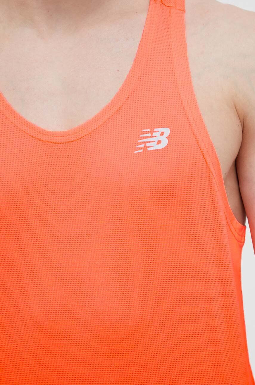 New Balance Тениска за бягане Accelerate Singlet в оранжево - Pepit.bg