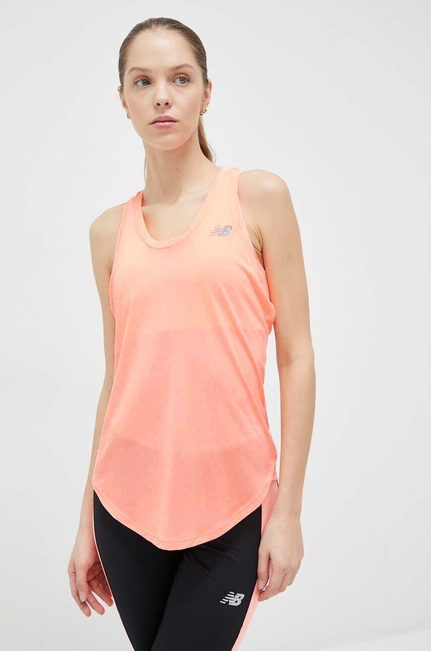 New Balance Топ за бягане Accelerate в оранжево - Pepit.bg