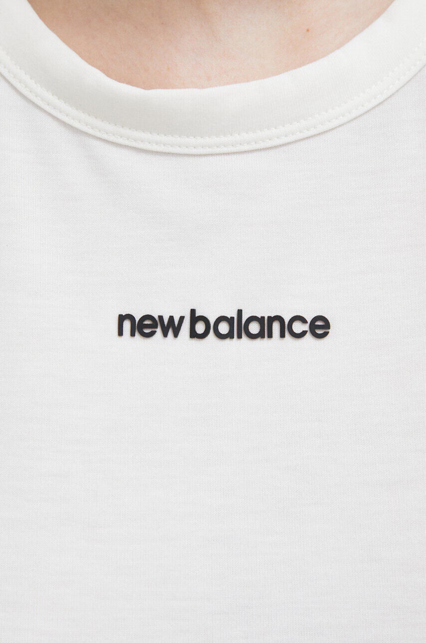 New Balance Топ за трениране Achiever в бяло - Pepit.bg