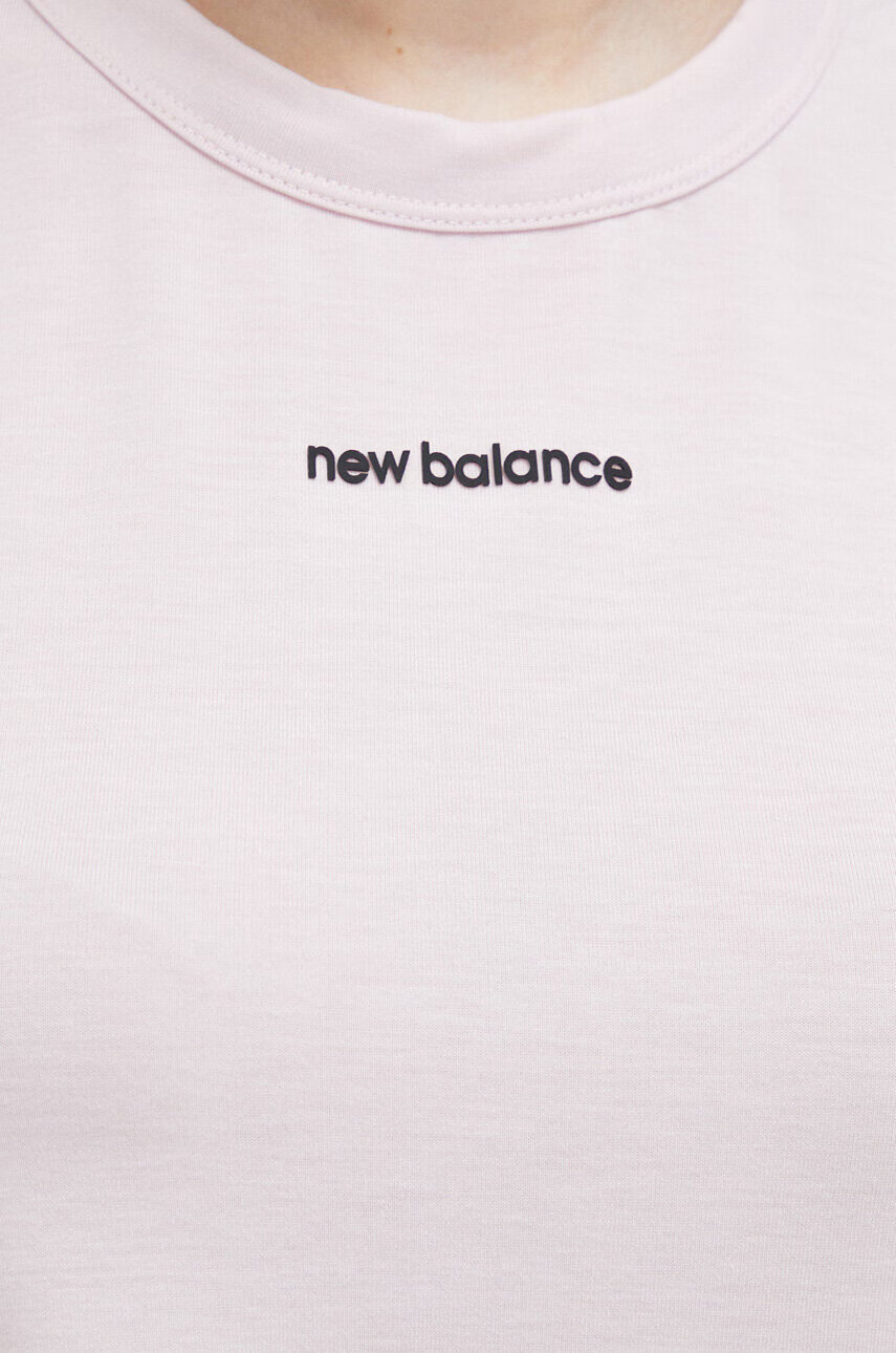 New Balance Топ за трениране Achiever в розово - Pepit.bg