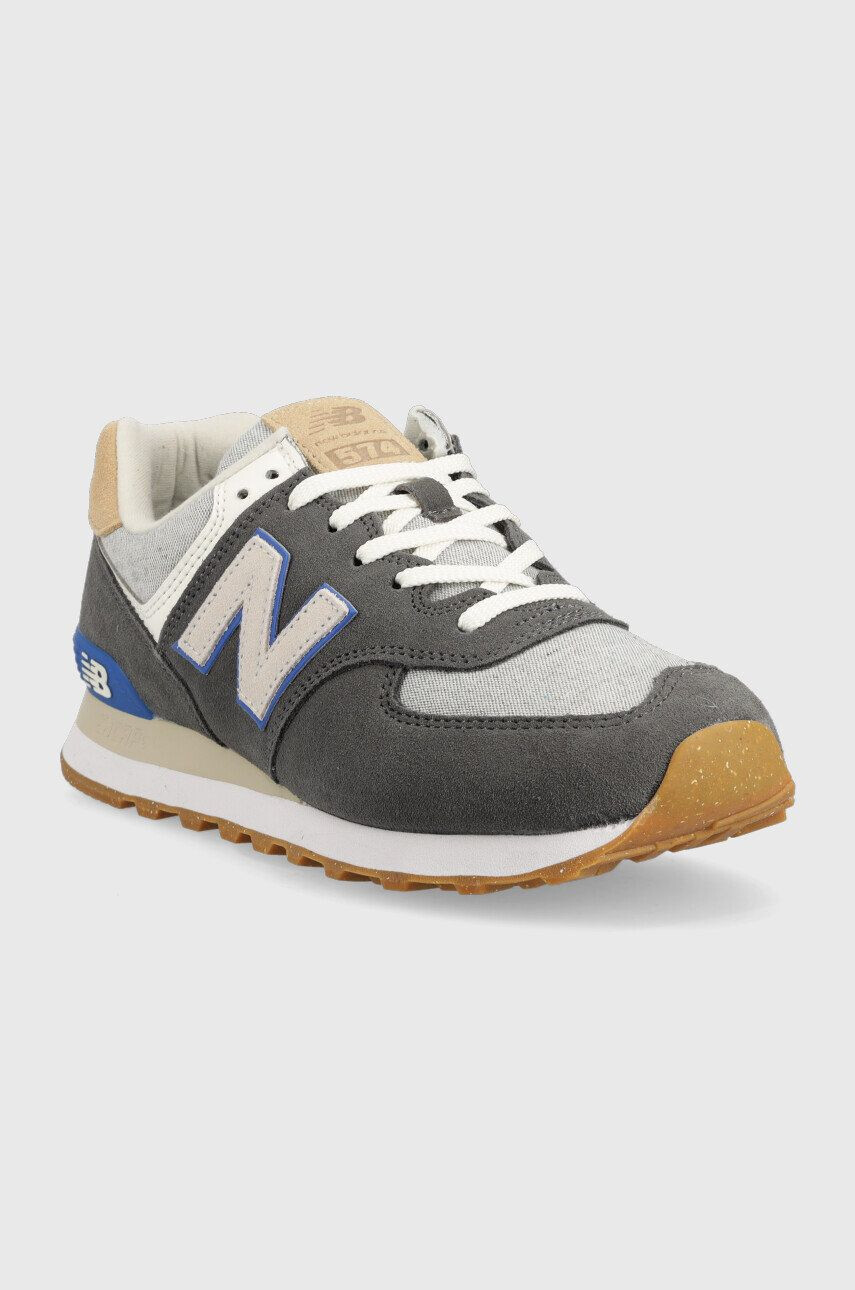 New Balance Велурени маратонки U574ss2 в сиво - Pepit.bg