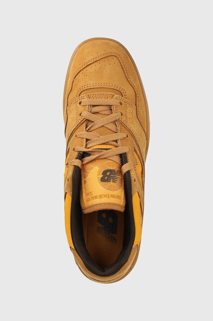 New Balance Велурени маратонки BB550WEA в кафяво - Pepit.bg