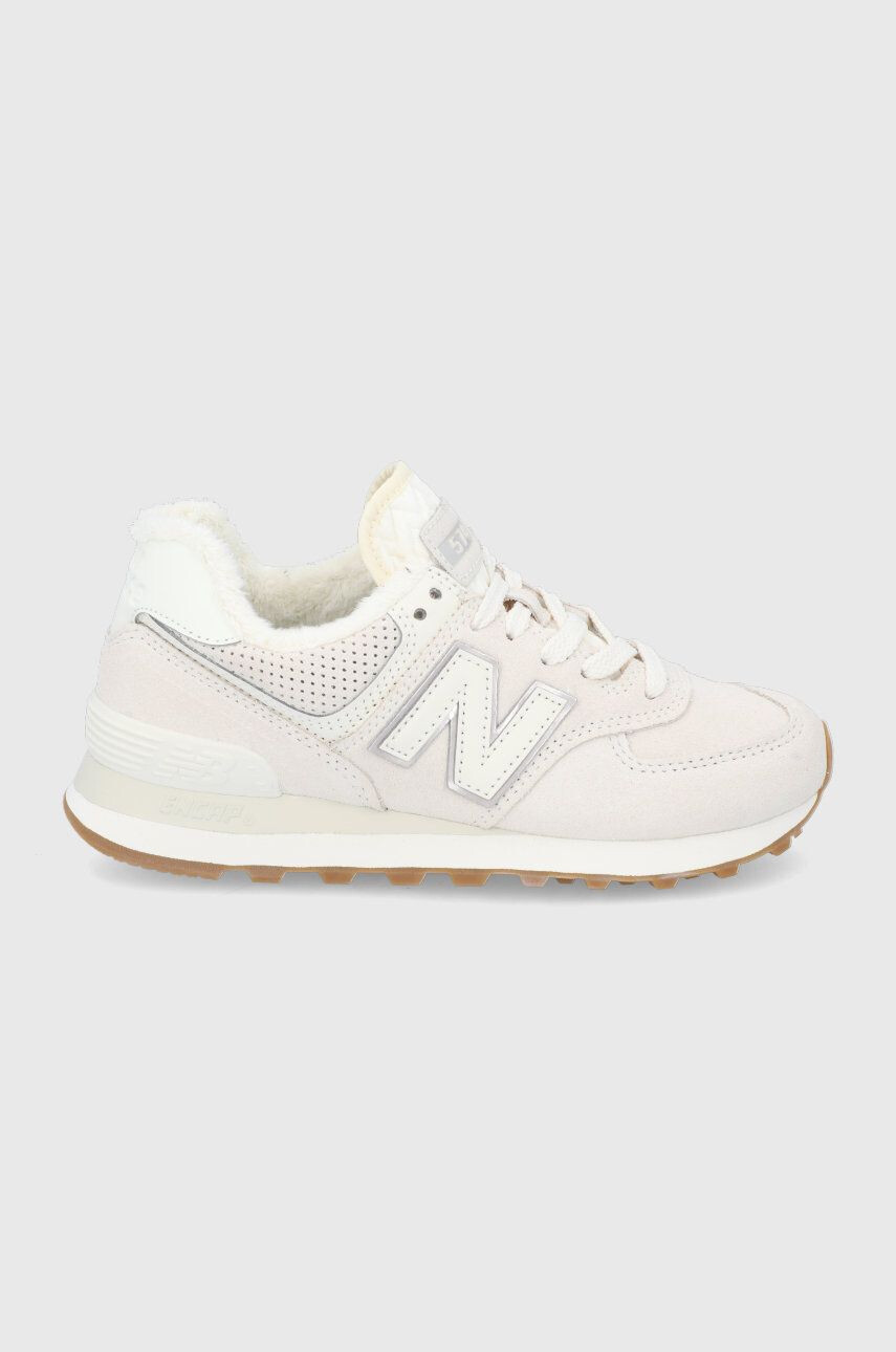 New Balance Велурени обувки WL574LY2 - Pepit.bg