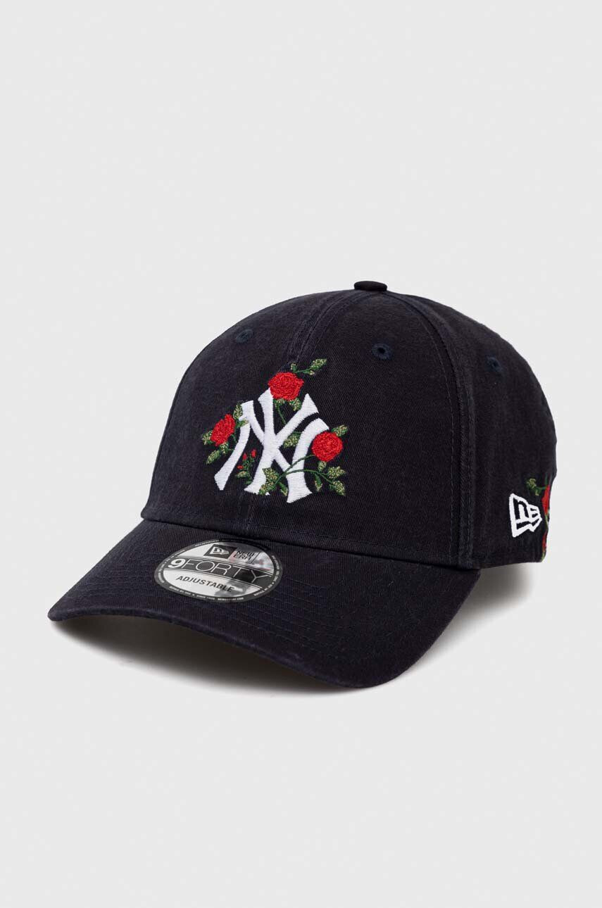 New Era Памучна шапка с козирка в жълто с десен NEW YORK YANKEES - Pepit.bg