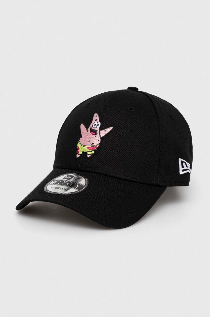 New Era Памучна шапка с козирка в черно с апликация PATRICK STAR - Pepit.bg