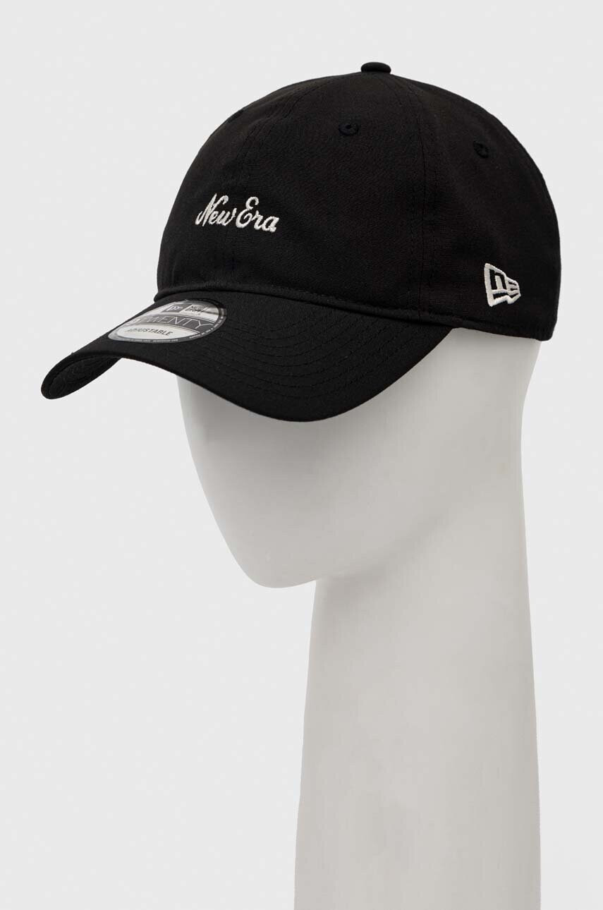 New Era Шапка с козирка в черно с десен - Pepit.bg