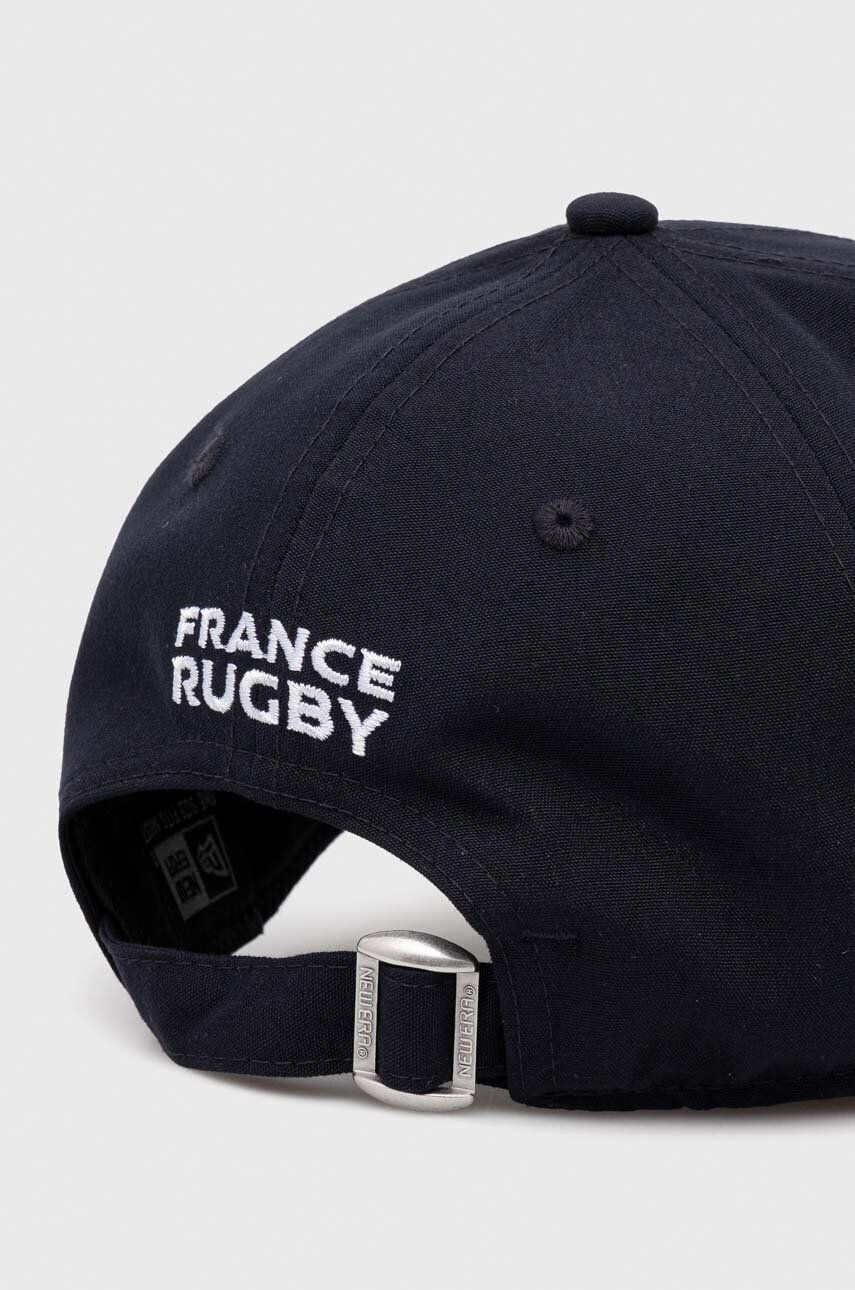 New Era Шапка с козирка в тъмносиньо с апликация FRENCH FEDERATION OF RUGBY - Pepit.bg