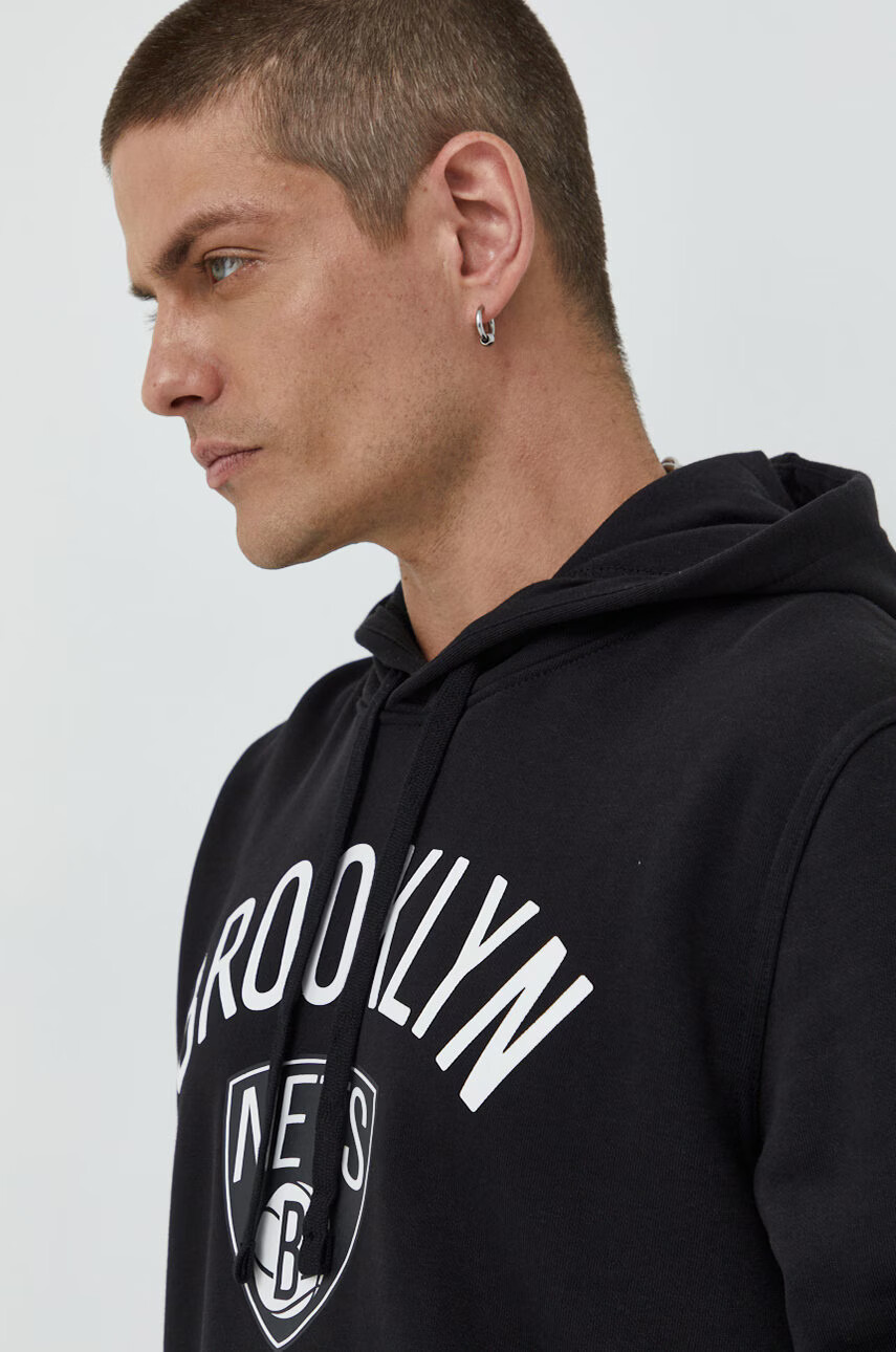 New Era Суичър в черно с принт - Pepit.bg