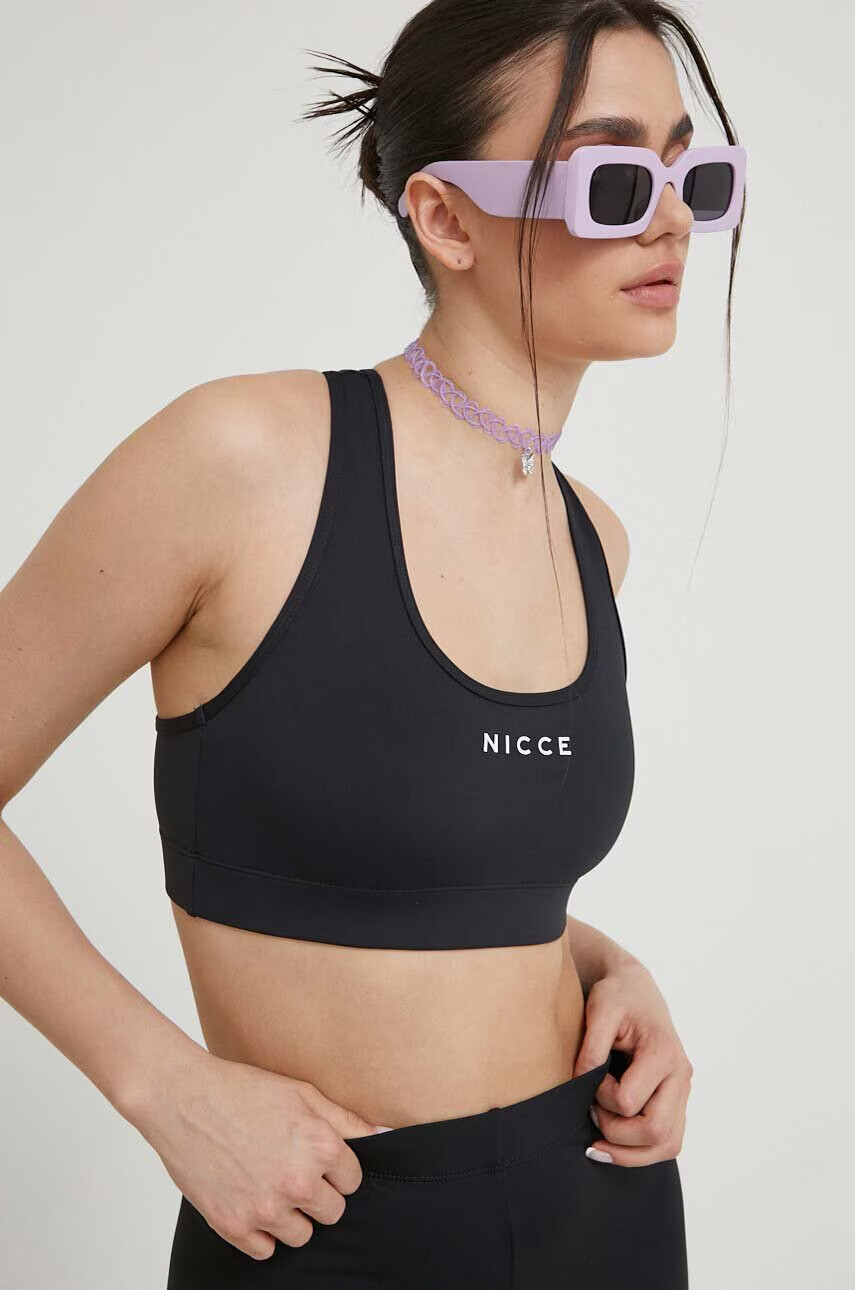 Nicce Спортен сутиен в черно - Pepit.bg