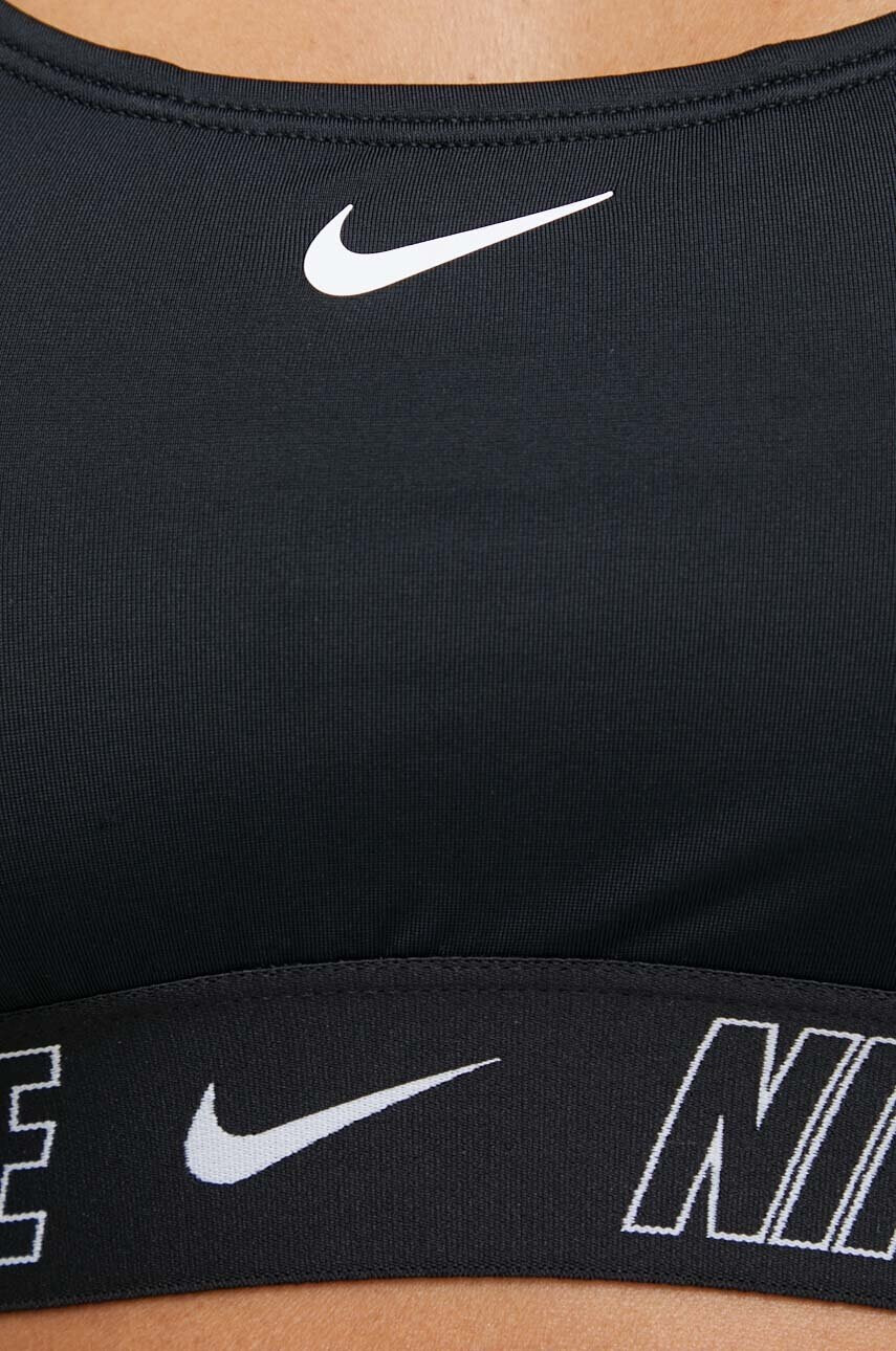 Nike Горнище на бански Logo Tape в черно с леко подплатени чашки - Pepit.bg