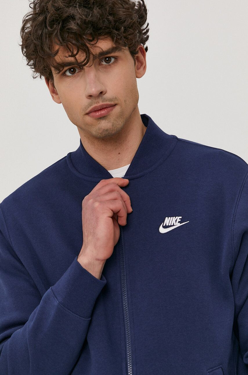 Nike Sportswear Суичър мъжки в меланж на тъмносиньо - Pepit.bg