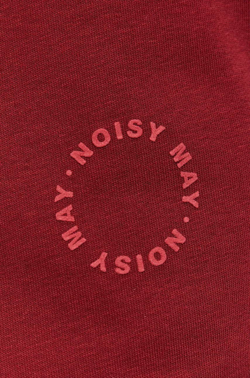 Noisy May Панталон дамски в бордо с изчистен дизайн - Pepit.bg