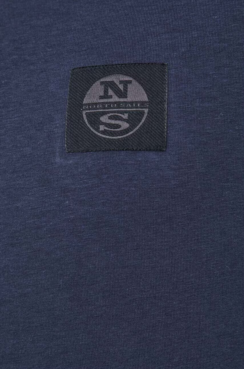 North Sails Тениска в тъмносиньо с апликация - Pepit.bg
