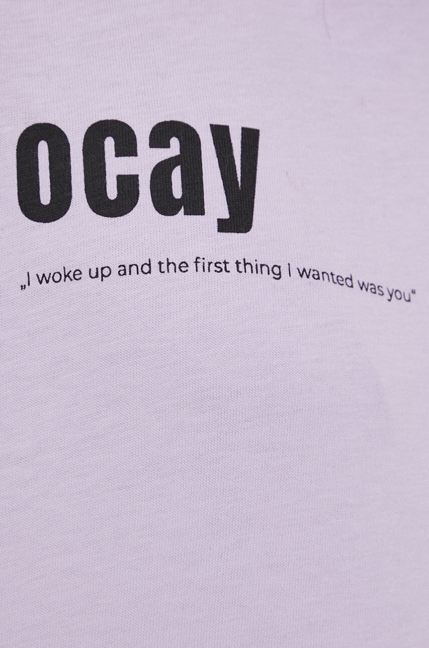 OCAY Памучна тениска в лилаво - Pepit.bg